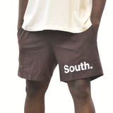 MITS South Logo Shorts - Brown/White