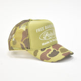 MITS Free Bands Snapback Trucker Hat - Camo/Olive