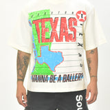 Wanna Be A Baller T-shirt - Cream