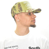 MITS Free Bands Snapback Trucker Hat - Camo/Olive
