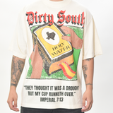 DIRTY SOUTH COMMANDMENTS T-SHIRT - CREAM