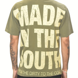 MITS Signature T-Shirt - Army Green/Cream