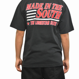 South Star Ringer T-Shirt - Black