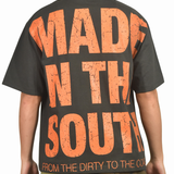 Southern Freight T-Shirt - Off Black/Orange