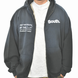 MITS Heavyweight Full Zip Hoodie - Faded Black