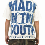 Dallas Signature T-Shirt - Off White/ Navy