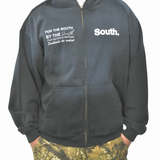 MITS Heavyweight Full Zip Hoodie - Faded Black