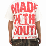 Dallas Signature T-Shirt - Off White/ Red