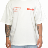 MITS Signature T-Shirt - Off White/ Red