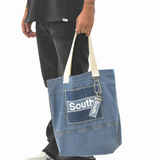 MITS Vintage South Tote Bag - Reconstructed Denim