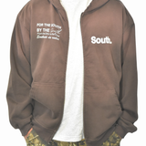 MITS Heavyweight Full Zip Hoodie - Faded Brown