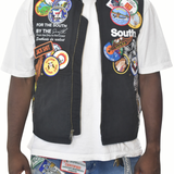 MITS Utility Patch Work Vest - Black (S-XXXL)