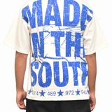 Dallas Signature T-Shirt - Off White/ Blue