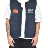 GAD X MITS Utility Work Vest - Navy (S-XXXL)