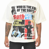 MITS King of The South Tabloid T-Shirt - Off White