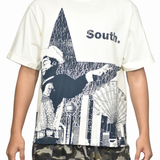 Dallas City T-Shirt - Off White/ Navy