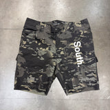 MITS Vintage Cargo Shorts - Black Camo (L)