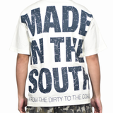 Dallas City T-Shirt - Off White/ Navy