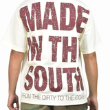 MITS Signature T-Shirt - Off White/ Maroon