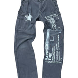 Vintage South Ammo Rapid Fire Jeans - Gray (36W x 36L)