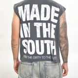 Vintage MITS Import-Export Crop C/O Thermal Shirt - Light Navy/White (Adult Large)