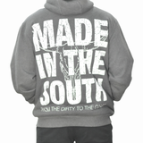 Vintage Lonestar State Full-Zip Artic Hoodie - Gray (Adult Large)