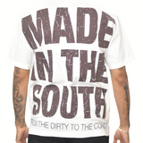 MITS Signature T-Shirt - Off White/Brown