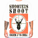 Shooters Shoot “Knuck If Ya Buck" T-Shirt - Off White