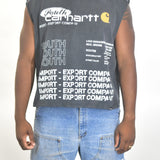 Vintage MITS Import-Export Crop C/O Logo Shirt - Black/White (Adult XL)