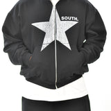 South Star Full Zip Hoodie - Black (Adult Small - XXL)