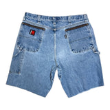 MITS South Logo Denim Shorts - Light Denim (38W)