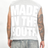 Vintage MITS Import-Export Crop C/O Shirt - Heather Gray/White (Adult S - L)