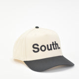MITS South Logo Snapback - Cream/Black