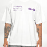 MITS Signature T-Shirt - Off White/ Purple