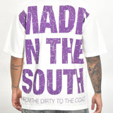 MITS Signature T-Shirt - Off White/ Purple