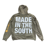 Vintage Lonestar State Hoodie - Olive (Adult Large)