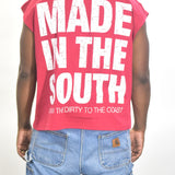 Vintage MITS Import-Export Crop C/O Logo Shirt - Red/White (Adult XXL)