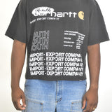Vintage MITS Import-Export Crop Logo Shirt - Black/White (Adult L - XXXXL)