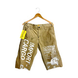 South Archive Wide Bottom Shorts - (33W) Beige (1 OF 1) WBS-034