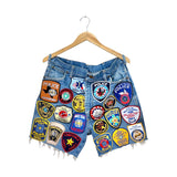 South Archive Patch Shorts - Denim (38W) PS-005