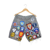 South Archive Patch Shorts - Gray (34W) PS-003