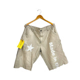 South Archive Wide Bottom Shorts - (38W) Beige (1 OF 1) WBS-031