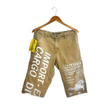 South Archive Wide Bottom Shorts - (32W) Beige (1 OF 1) WBS-028