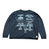 Vintage Lonestar State Crewneck - Black (Adult XL)