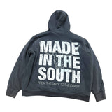 Vintage Lonestar State Full-Zip Artic Hoodie - Black (Adult XL)