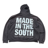 Vintage Lonestar State Full Zip Hoodie - Black (Adult XXL)