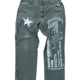 Vintage South Ammo Rapid Fire Jeans - Ash Gray (40W x 32L)