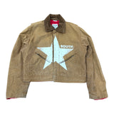 Vintage South Star Cropped Jacket - Tan (Adult Medium)