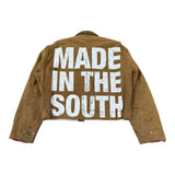 Vintage South Star Cropped Jacket - Tan (Adult Medium)