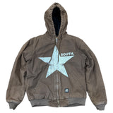 Vintage South Star Active Jacket - Chocolate Brown (Adult Medium)